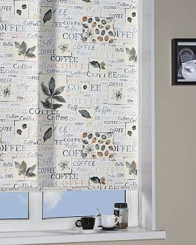 картинка Coffee рулонные шторы Decolux магазин Ткани Мира являющийся официальным дистрибьютором в России  картинка Coffee рулонные шторы Decolux от магазина Ткани Мира