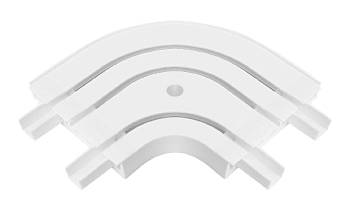 картинка Закругление наружное для шины потолочной 3-х рядной, 90 градусов, 20630 от магазина Ткани мира