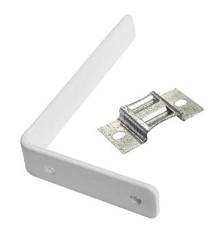 картинка Держатель настенный, металл, белый, 18 см. 20718 от магазина Ткани мира