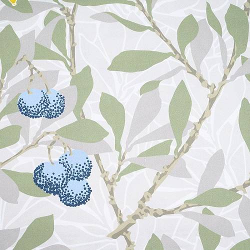 Strawberry Tree Blue Beads ткань Silver Studio | Ткании Мира