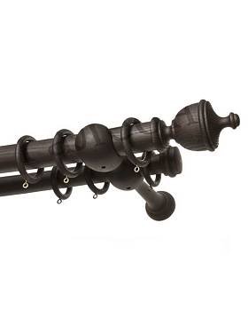 картинка Карниз СТЮАРД 45 "Девис" Тёмный каштан от магазина Ткани Мира