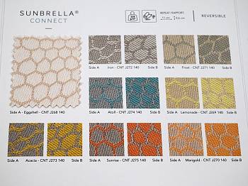картинка Connect ткань Sunbrella магазин Ткани мира являющийся официальным дистрибьютором в России  Ткань для штор Connect ткань Sunbrella, Жаккард от Sunbrella ткани в магазине Ткани мира