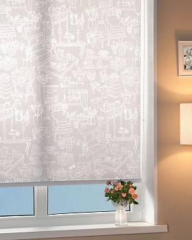 картинка Flat рулонные шторы Decolux магазин Ткани Мира являющийся официальным дистрибьютором в России  картинка Flat рулонные шторы Decolux от магазина Ткани Мира