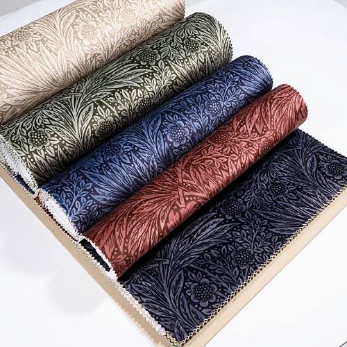 Marigold Velvet Jute ткань William Morris | Ткании Мира