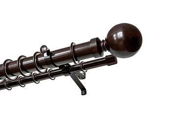 картинка Карниз ОСТ 35 "Шар" Шоколад от магазина Ткани мира