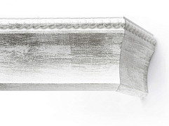 картинка Карниз Классика «Лувр» Бело-серебряный от магазина Ткани Мира