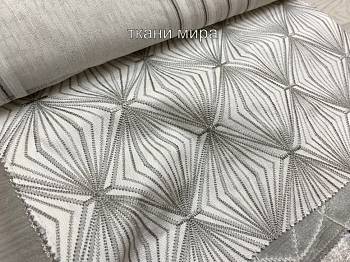 Teroid ткань Nevio, Рогожка Вышивка от магазина Ткани Мира