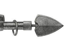 картинка Карниз Гефест «Копье» Черно-серебряный от магазина Ткани мира