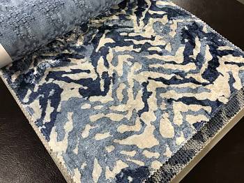 Denim Zebra ткань Persan, Бархат от магазина Ткани Мира