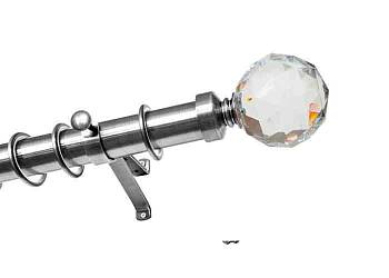 картинка Карниз ОСТ 35 "Шар с огранкой" Сталь от магазина Ткани мира