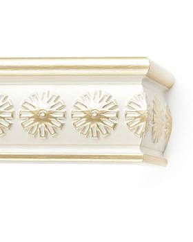 картинка Карниз Цивилизация «Ацтек» Бело-Золотой от магазина Ткани Мира