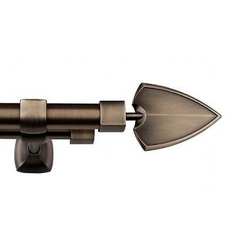 картинка Карниз Гефест «Пика» золото античное магазин Ткани мира являющийся официальным дистрибьютором в России  картинка Карниз Гефест «Пика» золото античное от магазина Ткани мира