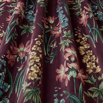 Observatory Botanical Studies Rosella ткань Iliv, Бархат от магазина Ткани Мира