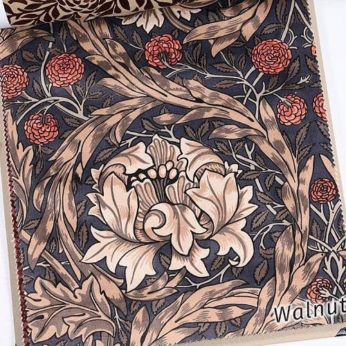 African Marigold Velvet ткань William Morris | Ткании Мира