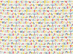 Guess Who? Fabrics Letters Play ткань Scion, Буквы-Надписи от магазина Ткани Мира ✅