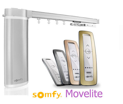 Электрокарниз Somfy Movelite от магазина Ткани Мира