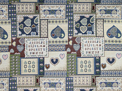 Armonia 3-140 ткань Casablanca, Геометрия Цветы-Растения Предметы Буквы-Надписи от магазина Ткани Мира ✅