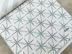 Snowflakes Slub Canvas ткань Cozyland, Геометрия от магазина Ткани Мира ✅