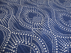 Alyssa Navy ткань Cozyland, Абстракция от магазина Ткани Мира ✅