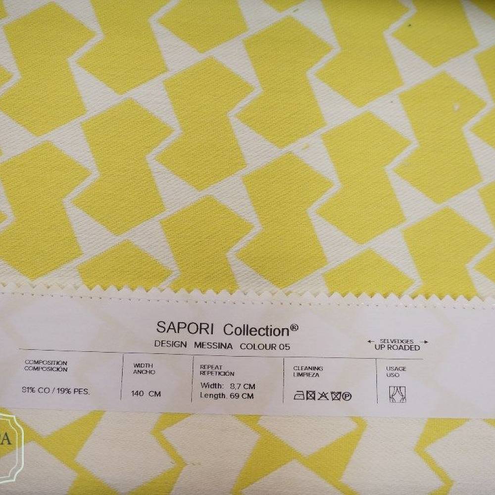 Ткань Sapori Messina, Геометрия от магазина Ткани Мира ✅
