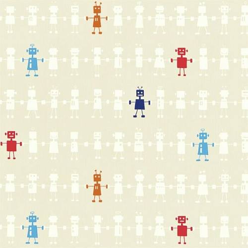All About Me Fabrics Reggie Robot ткань Harlequin | Ткании Мира