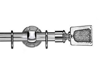 картинка Карниз Сиам "Куб" черно-серебряный от магазина Ткани мира