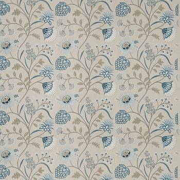 Voyager Siam Linen ткань James Hare, Вышивка от магазина Ткани Мира