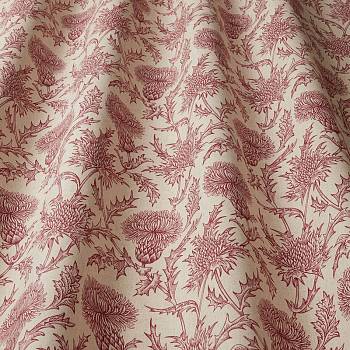 Botanist Carlina Garnet ткань Iliv, Принт от магазина Ткани Мира