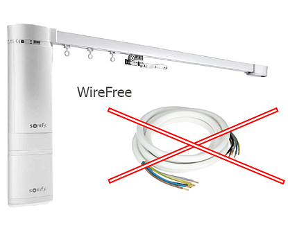 картинка Электрокарниз Somfy Irismo WireFree электрокарнизы от магазина Ткани Мира