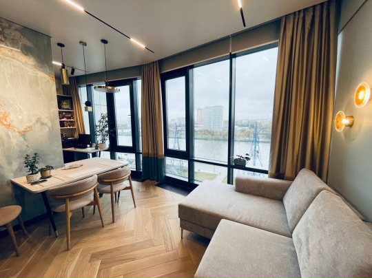 Шторы на панорамных окнах